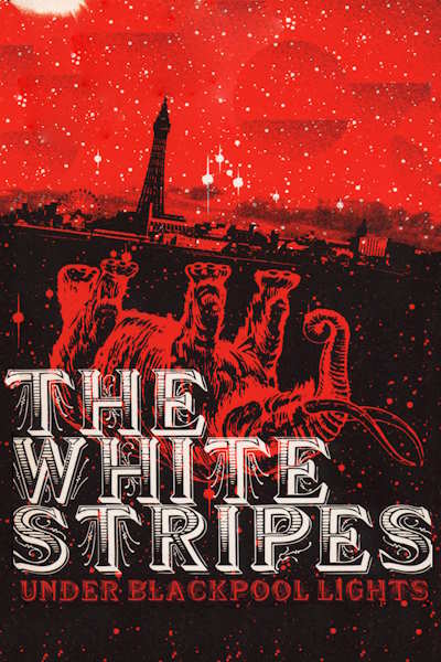 White Stripes Under Blackpool Lights